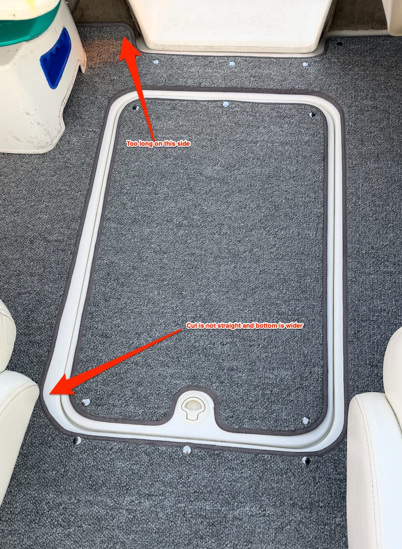 Customer photo review of 2002-2005 Glastron SX 195 Snap in Boat Carpet