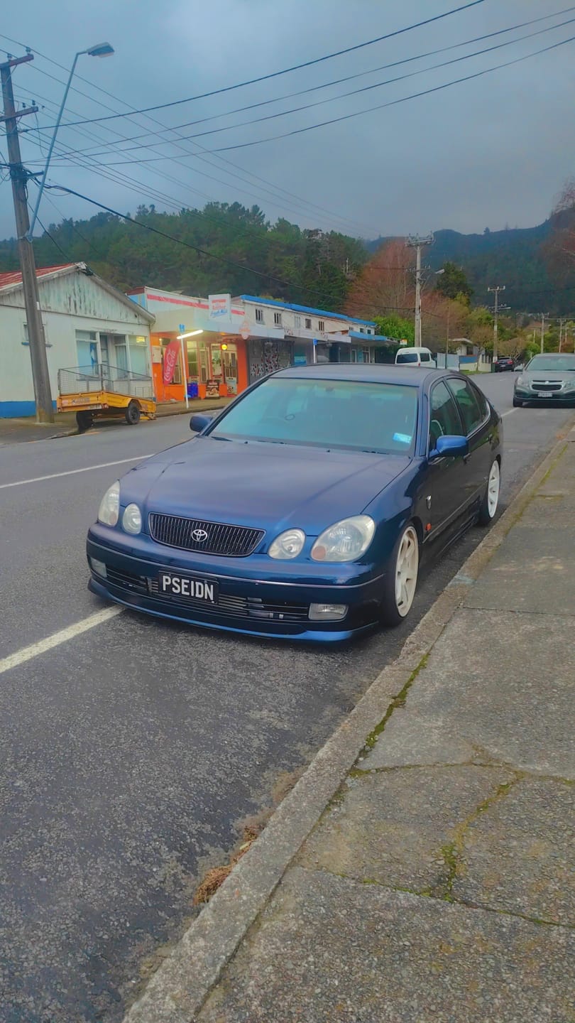 Customer photo review of Toyota Aristo compatible Front Lower Lip - PU Plastic