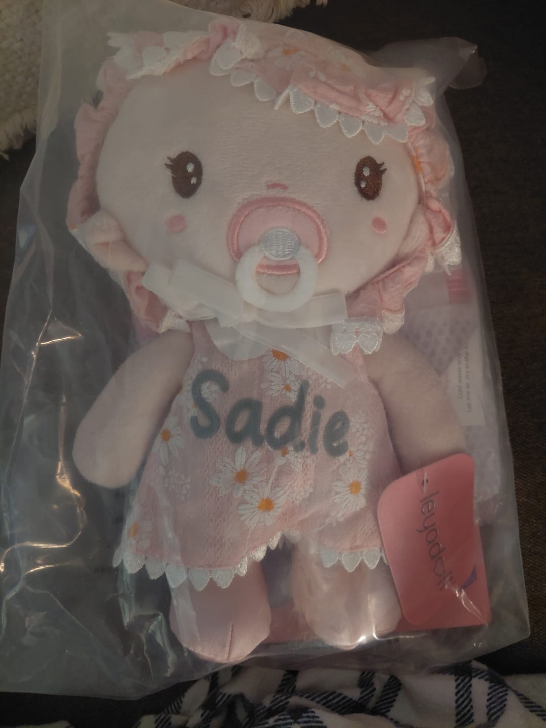 Customer photo review of Personalized Daisy Baby Girl