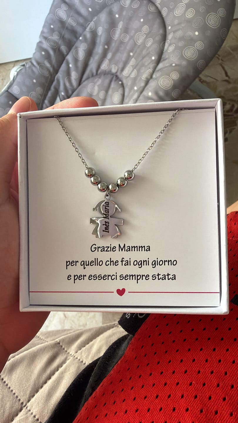 Customer photo review of Collana con bambini - I Miei Tesori