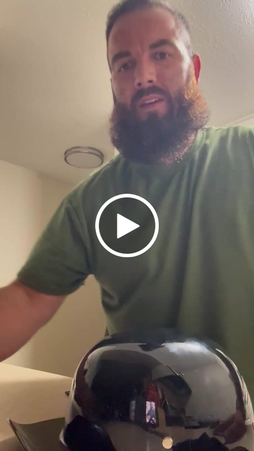 Customer video review of Baseball Pro DOT Half Helmet / Gloss Black