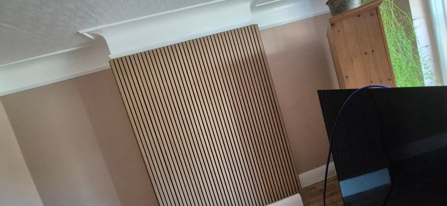 Customer photo review of Acoustic Wall Panel Sample