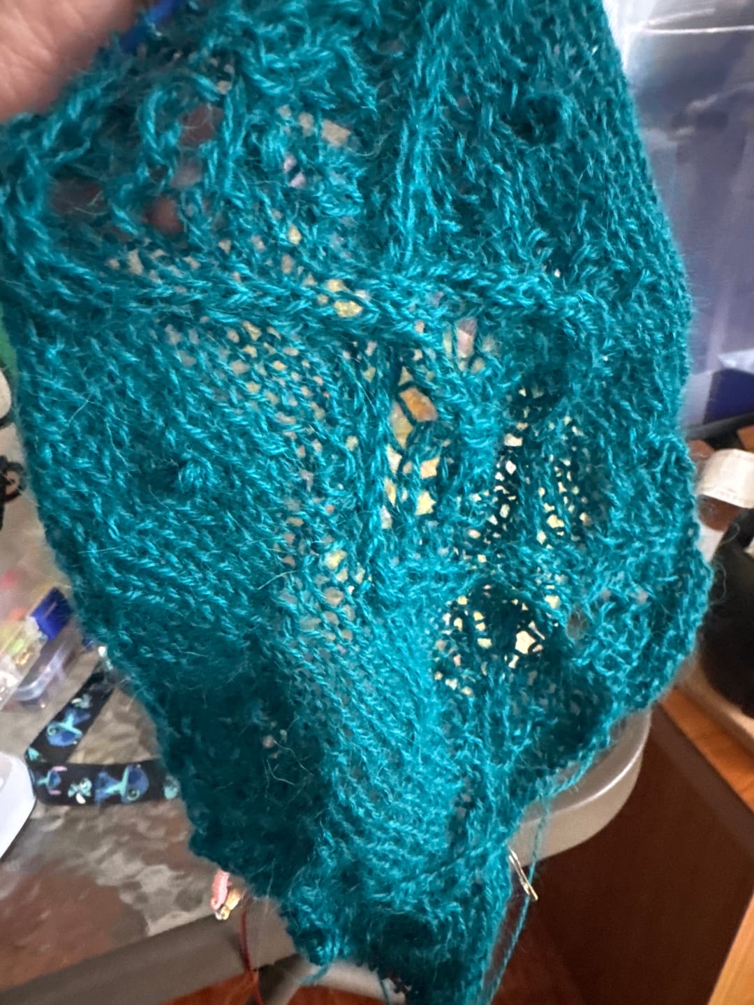 Customer photo review of Baby alpaca fingering calipso BAD0785