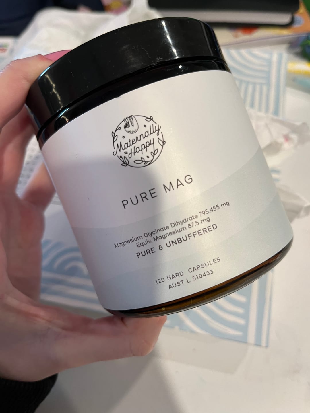 Customer photo review of Pure Mag | Unbuffered Magnesium Glycinate