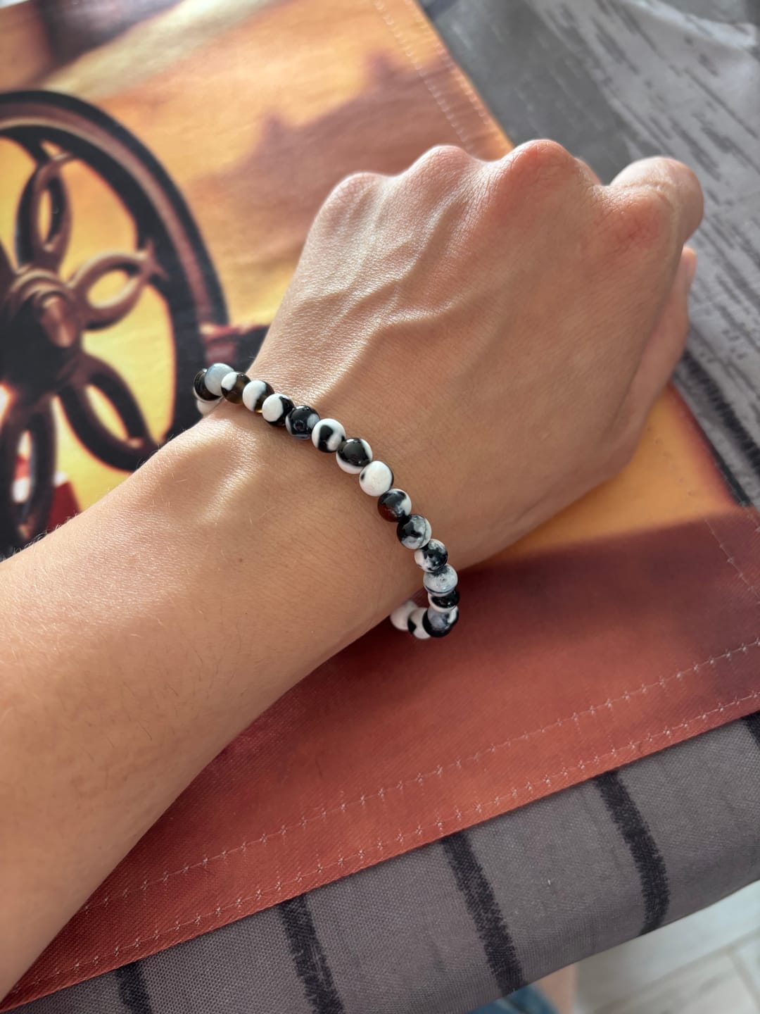 Customer photo review of Pulsera Ágata Orca | 6mm | Equilibrio y Superación