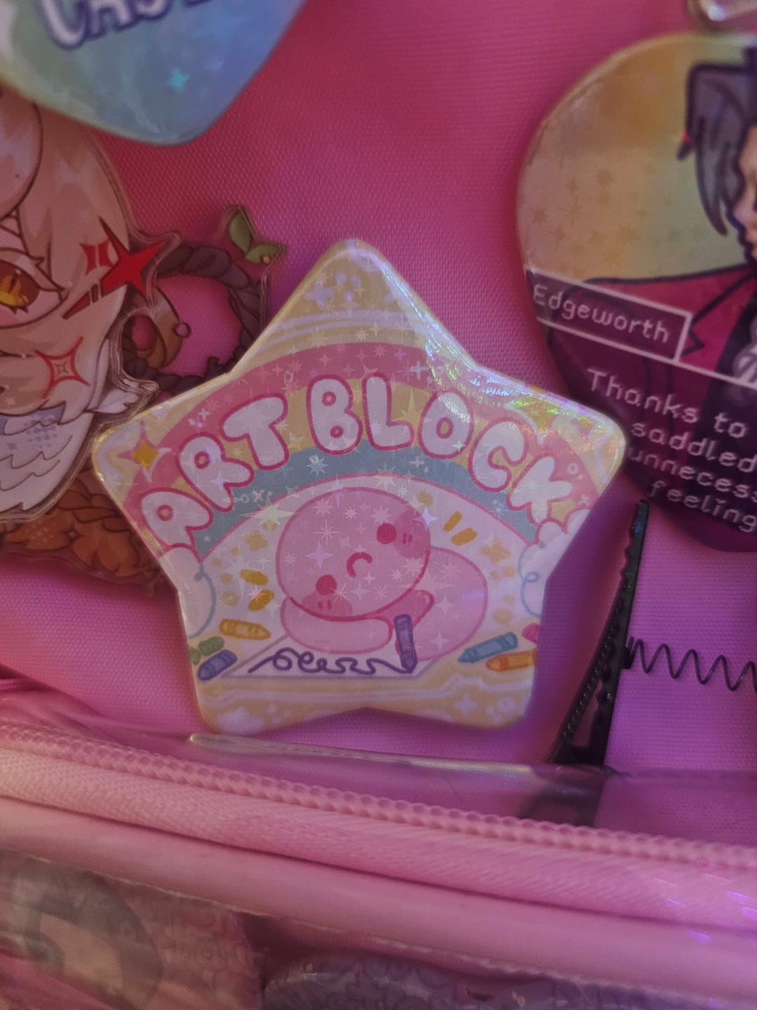 Customer photo review of Art Block Large Glitter Star Button