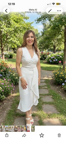 Customer photo review of Lily Tie-Front Peplum Blusa