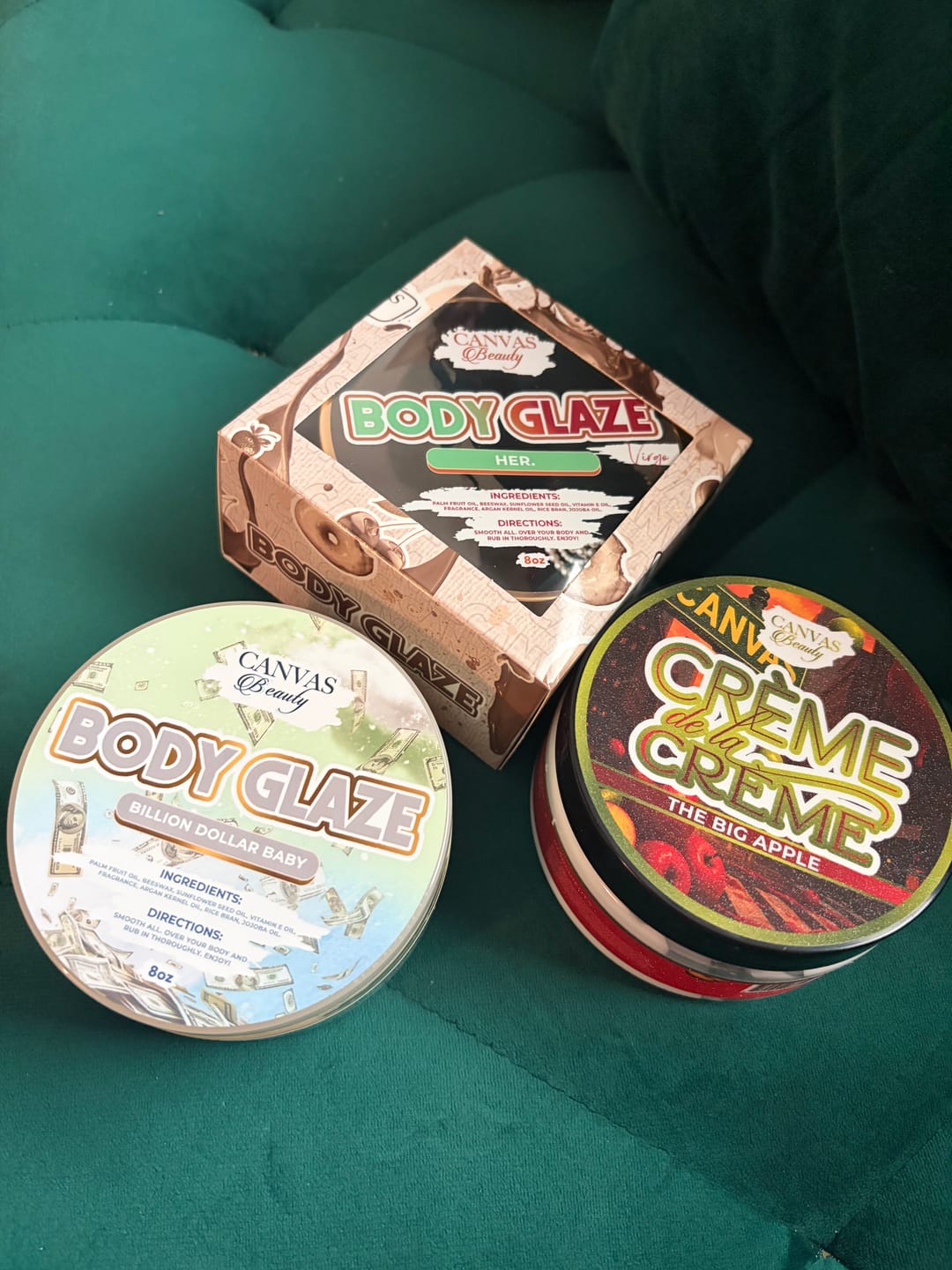 Customer photo review of BODY GLAZE: BILLION DOLLAR BABY