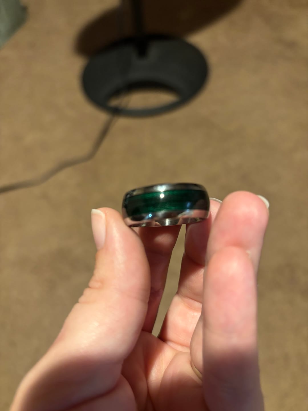 Customer photo review of Fishing Line Ring - Green