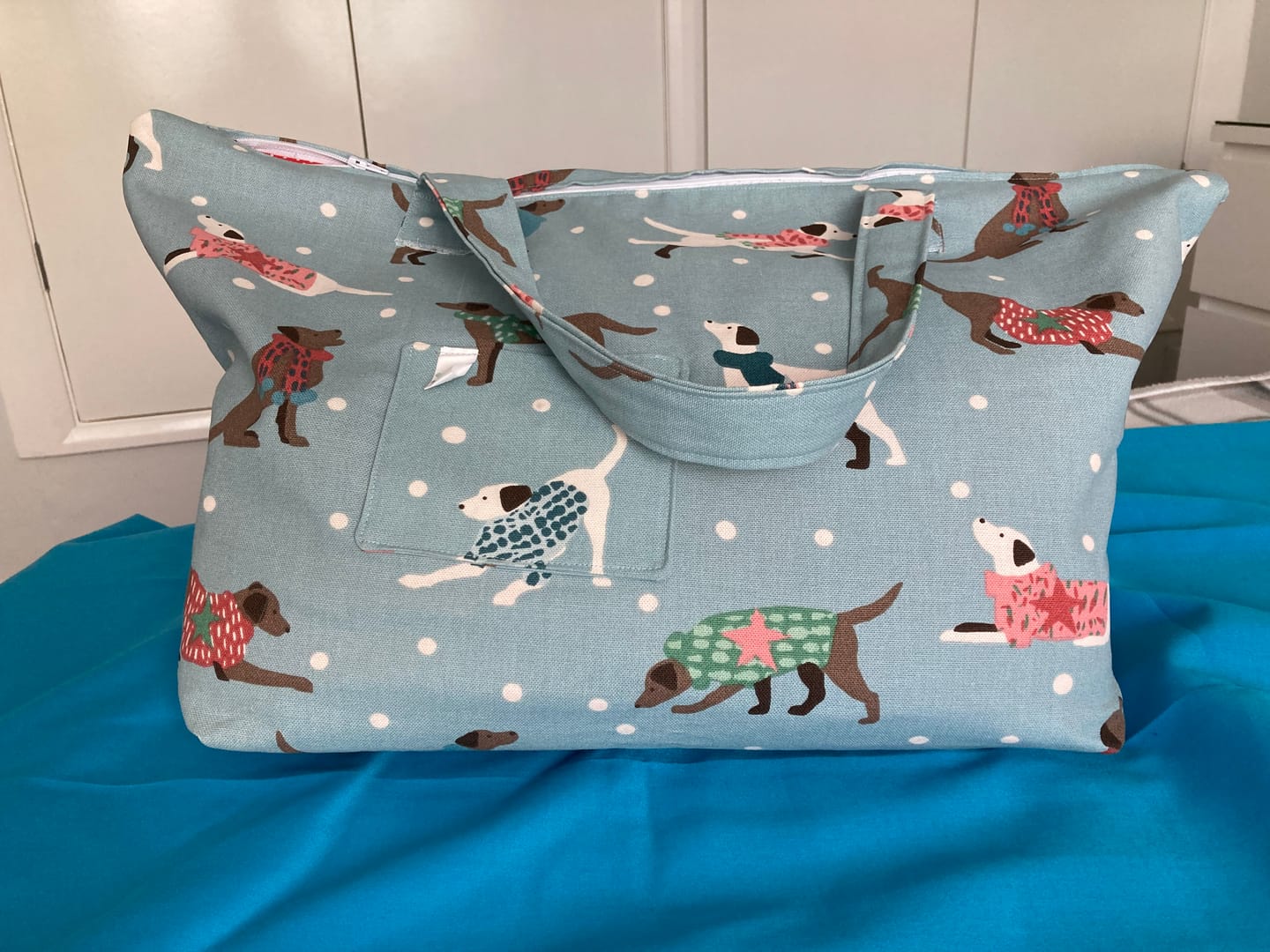 Customer photo review of Dapper Dogs Cotton Canvas Fabric