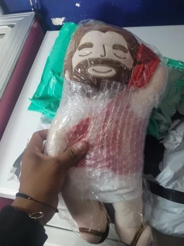 Customer photo review of Abrazo Bendito – Peluche Calmante con Respiración Suave