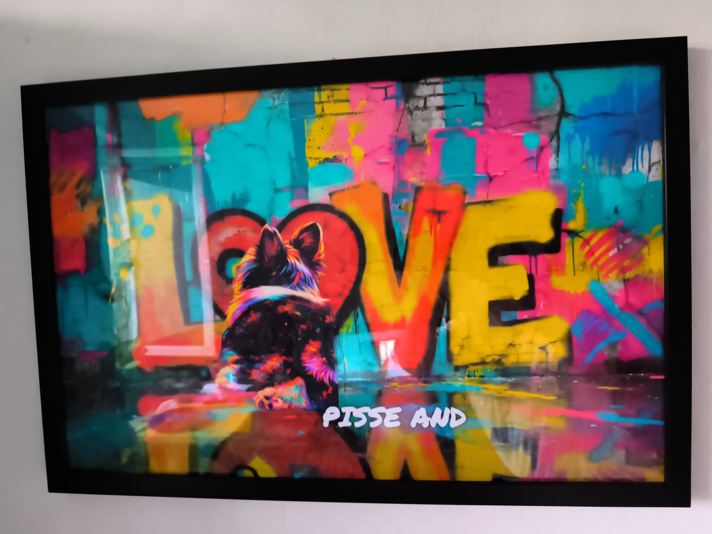 Customer photo review of Le graffiti - Poster personnalisé