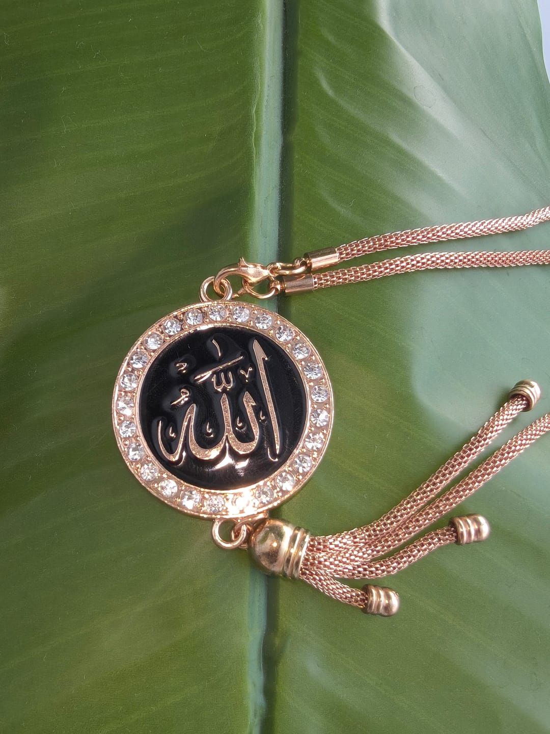 Customer photo review of HilalHaven Harmony Orb Allah Enamel Inscribed Car Pendant