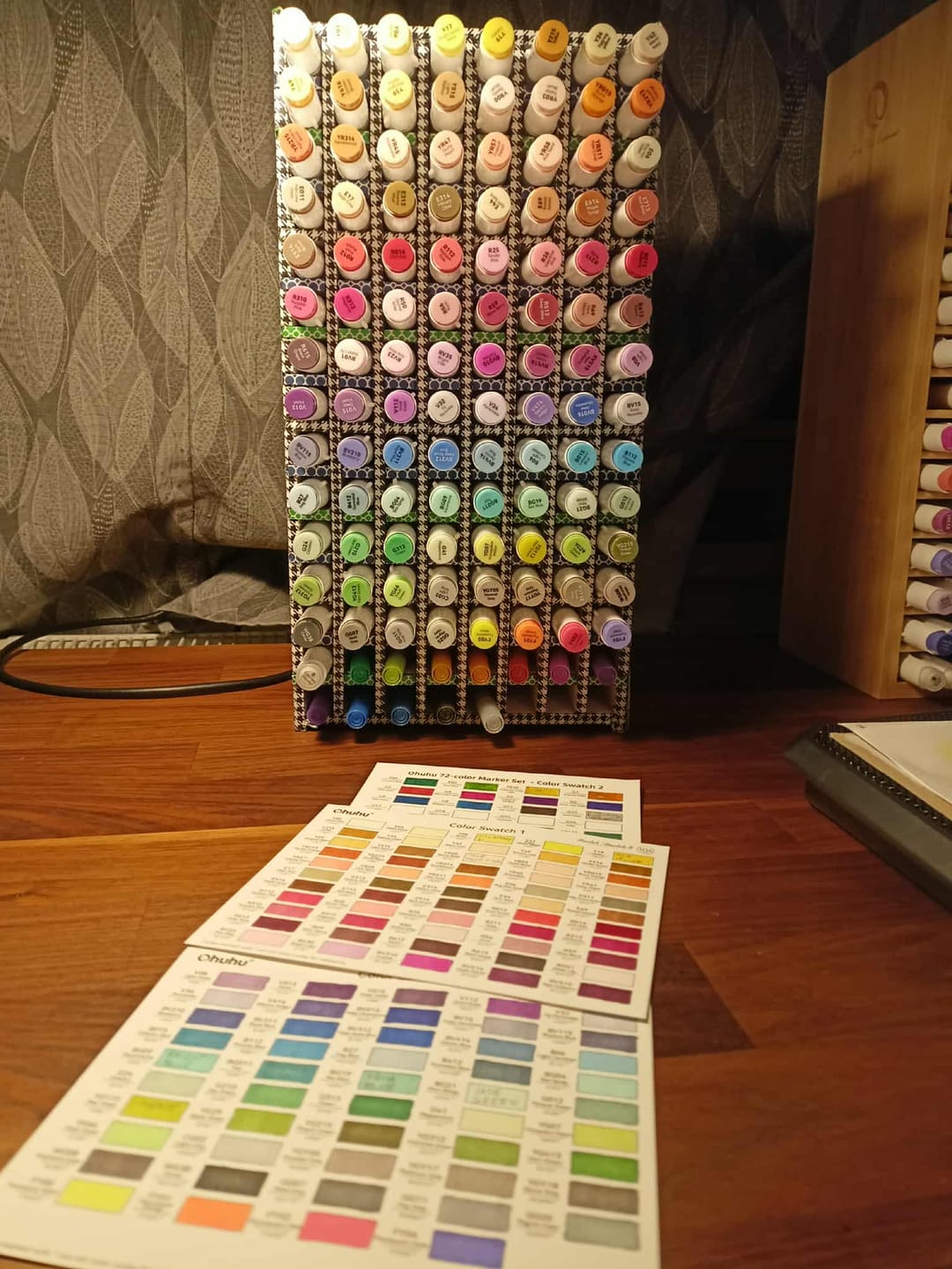 Customer photo review of Ohuhu Honolulu Brush Markers - Large Set
