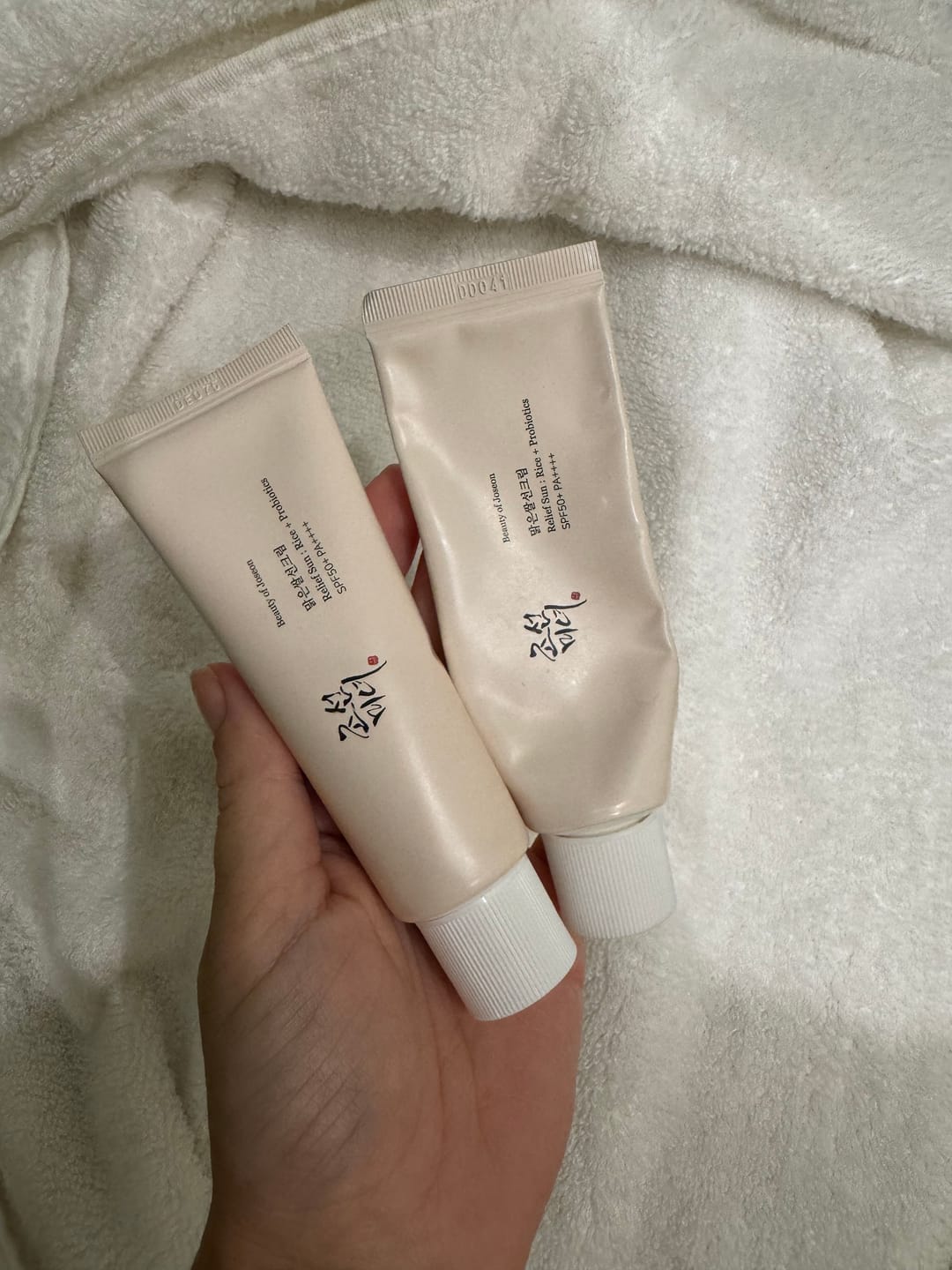 Customer photo review of Saules aizsargkrēms ar probiotiķiem Beauty of Joseon Relief Sun Rice Probiotics SPF50