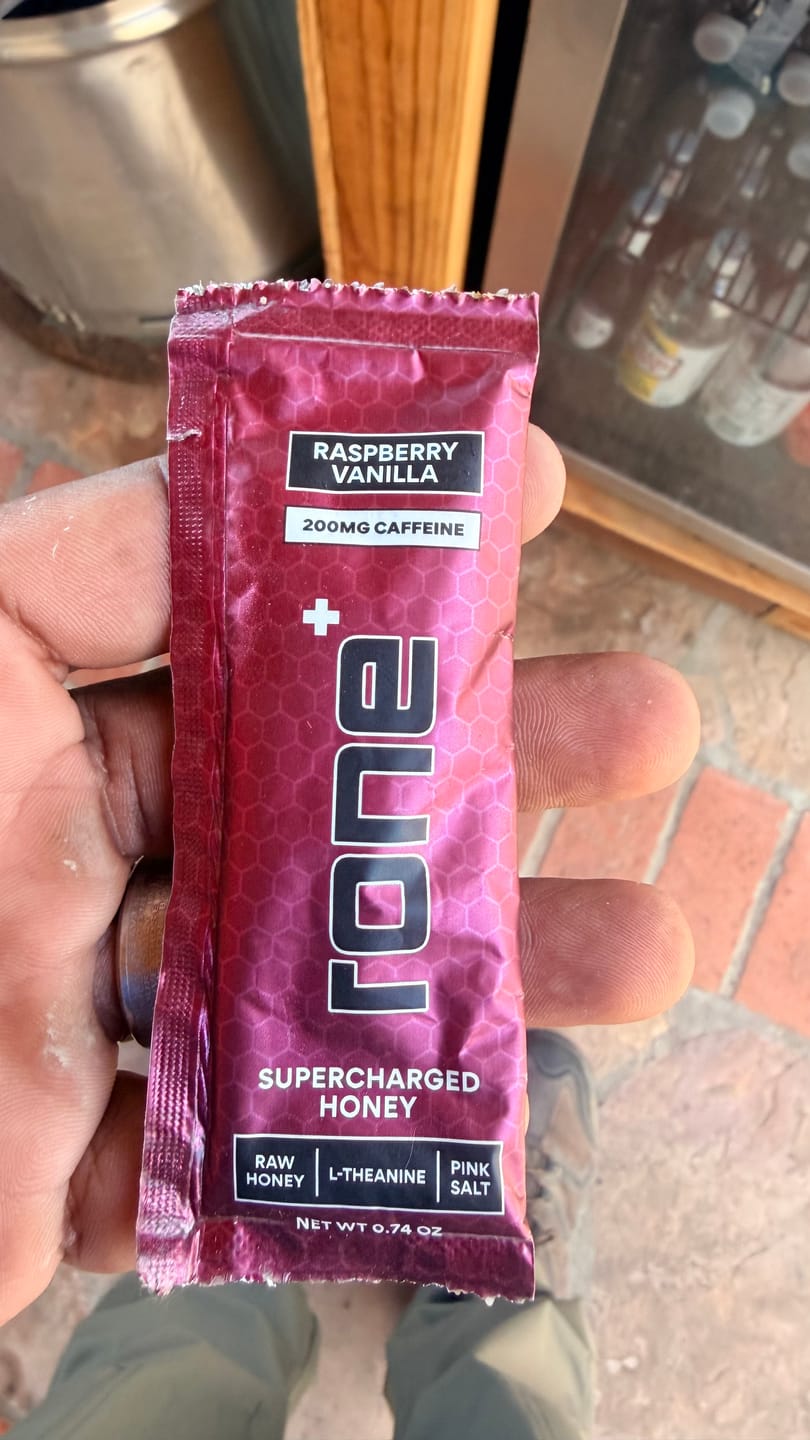 Customer photo review of 200mg Caffeine - Raspberry Vanilla - SuperCharged Honey (20-Pack)