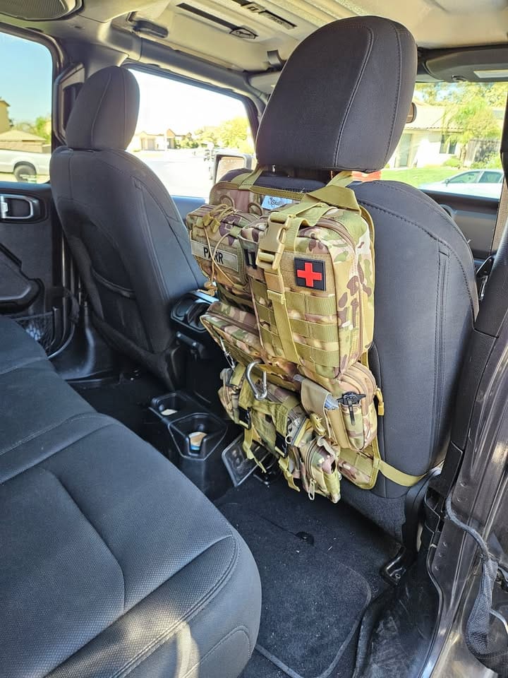 Customer photo review of Tactical MOLLE Seat Organizer Full Set