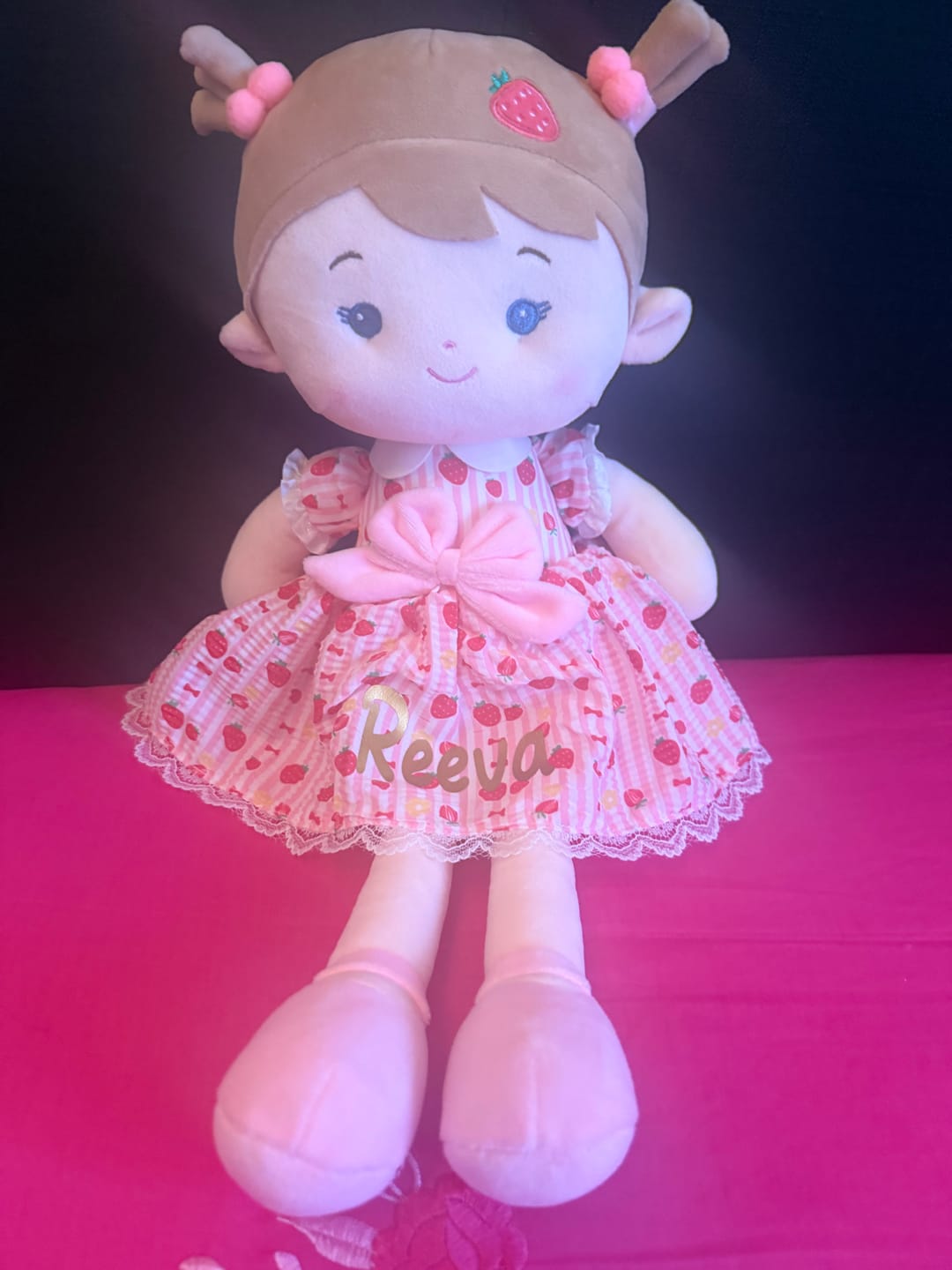 Customer photo review of Leyadoll Soft Plush Personalized Leya Doll, My First Baby Doll