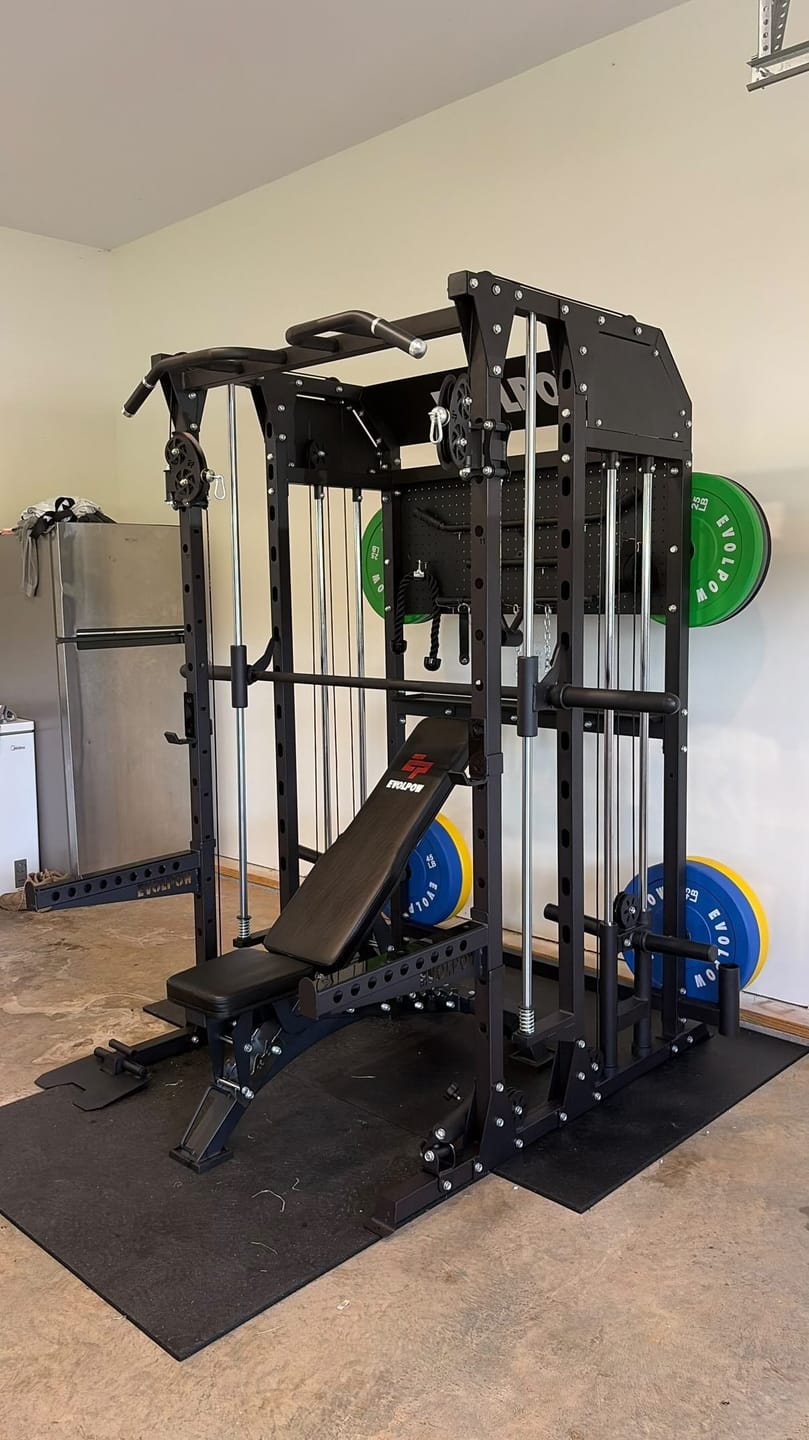 Customer photo review of EVOLPOW M2B Brute All-In-One Smith Machine Home Gym