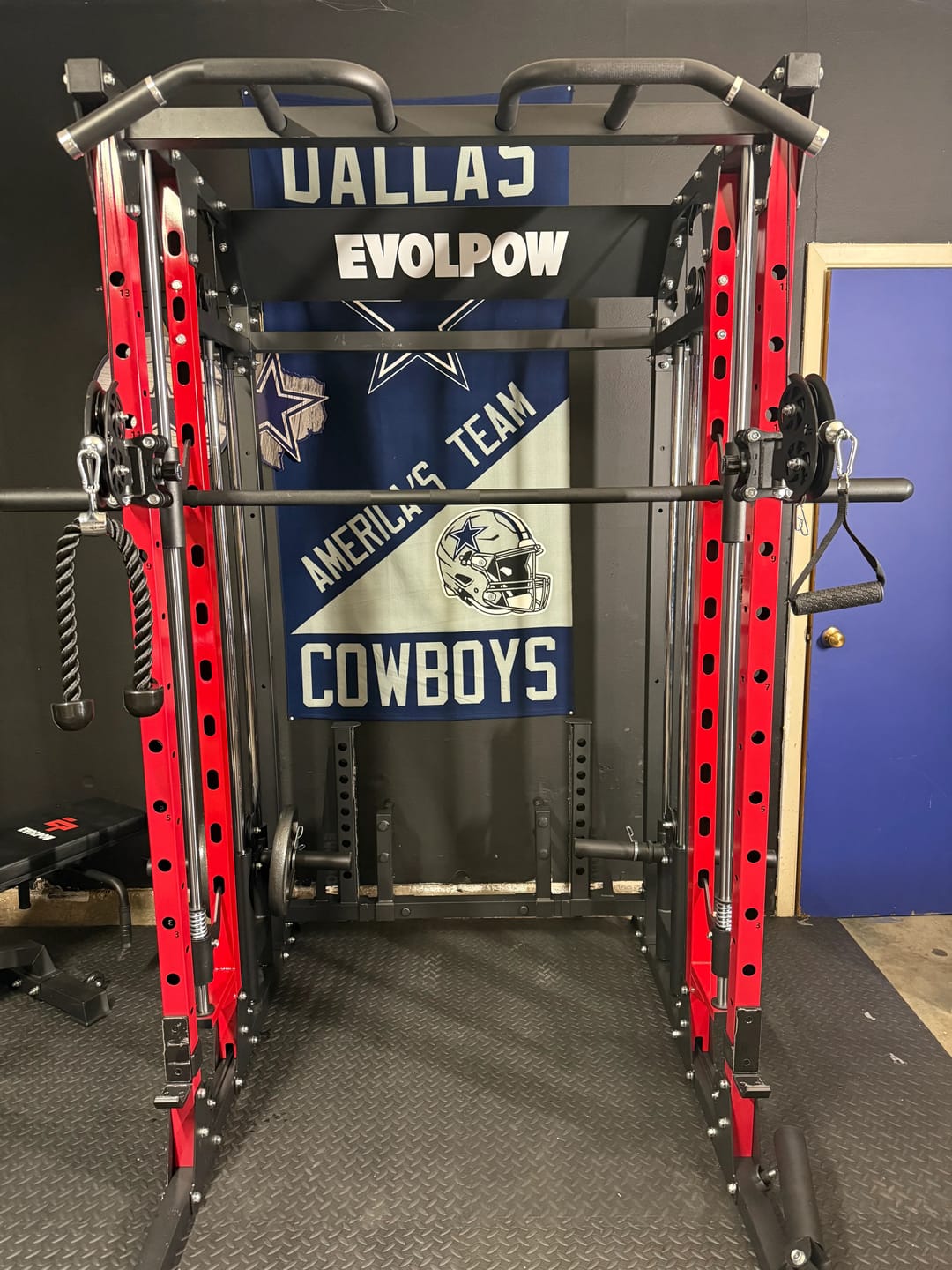 Customer photo review of EVOLPOW M2B Brute All-In-One Smith Machine Home Gym