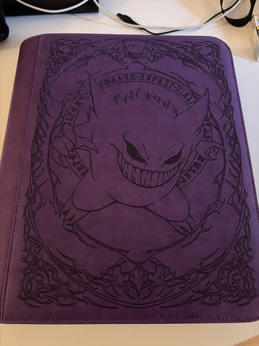 Customer photo review of Purple Evil - Toploader Trading Card Binder