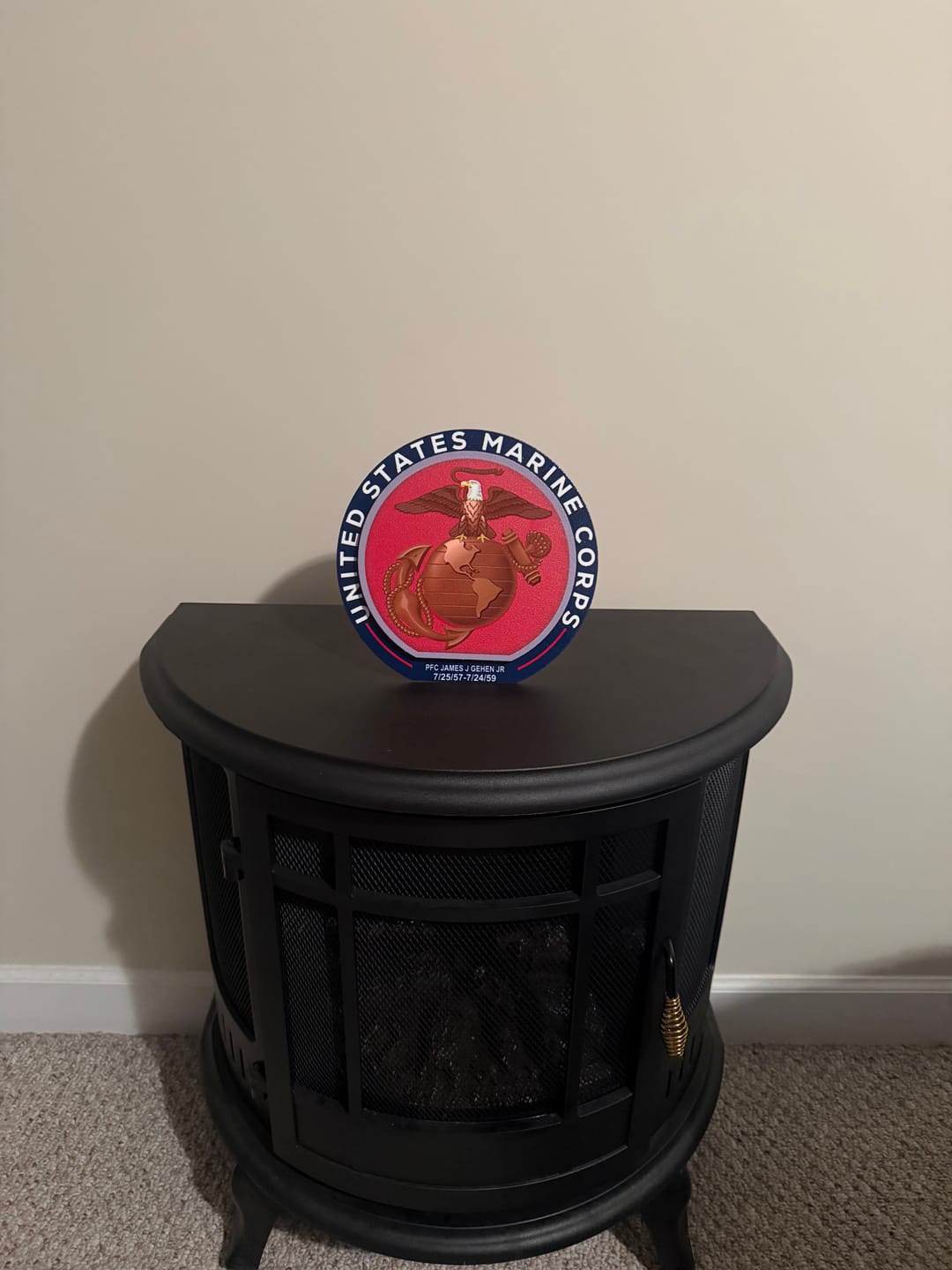 Customer photo review of United States Marines Corps "Double Play" On the Shelf or on the Wall Art