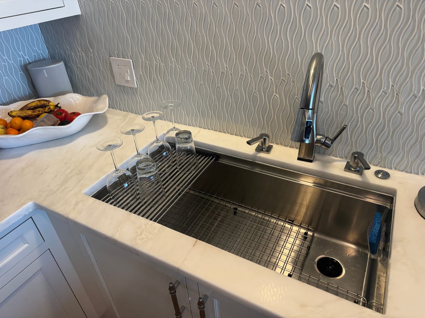 Customer photo review of 37" Undermount Workstation Sink – 16 Gauge Stainless Steel Single Bowl – 10" Deep – Reversible – Seamless Drain (5LS37c-10)