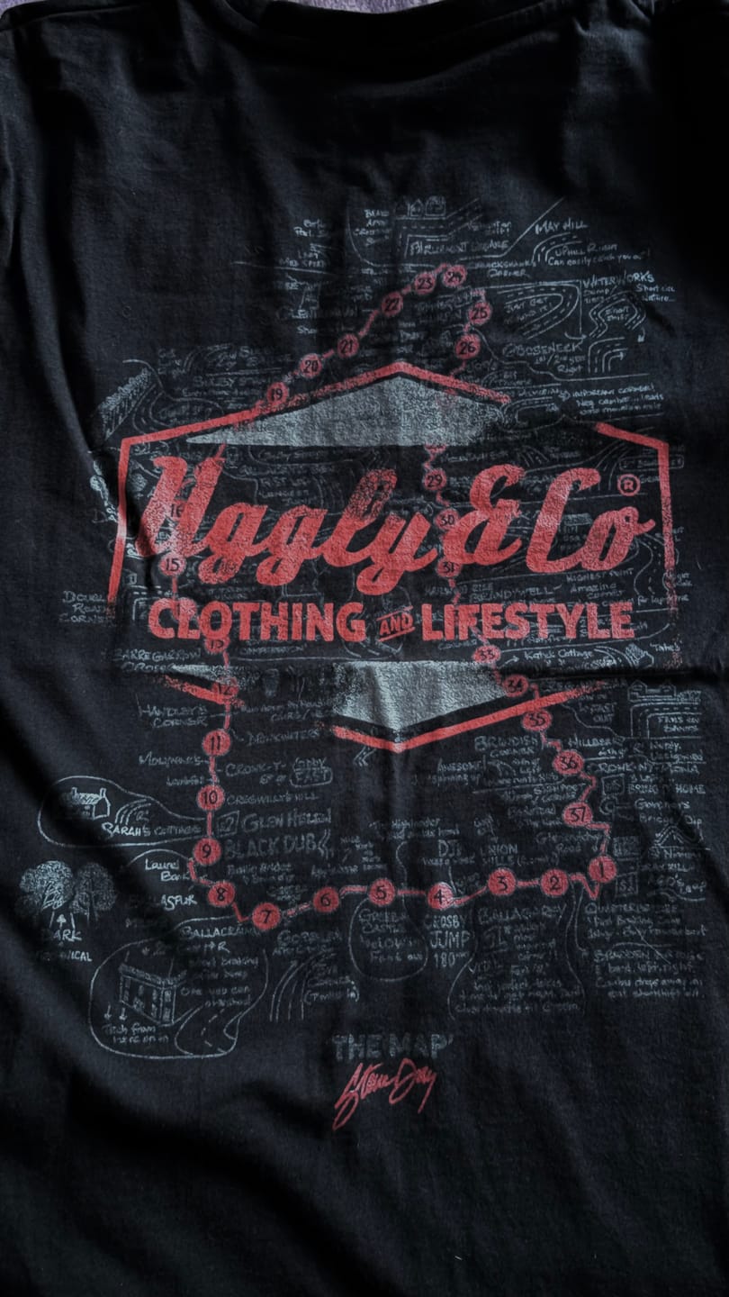 Customer photo review of Steve Day ‘The Map’ x Diamond Black Tee