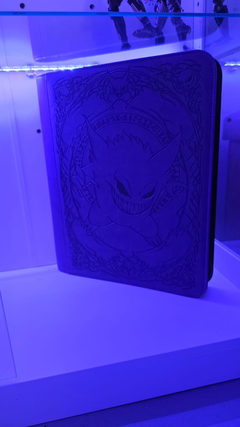 Customer photo review of Purple Evil - Toploader Trading Card Binder