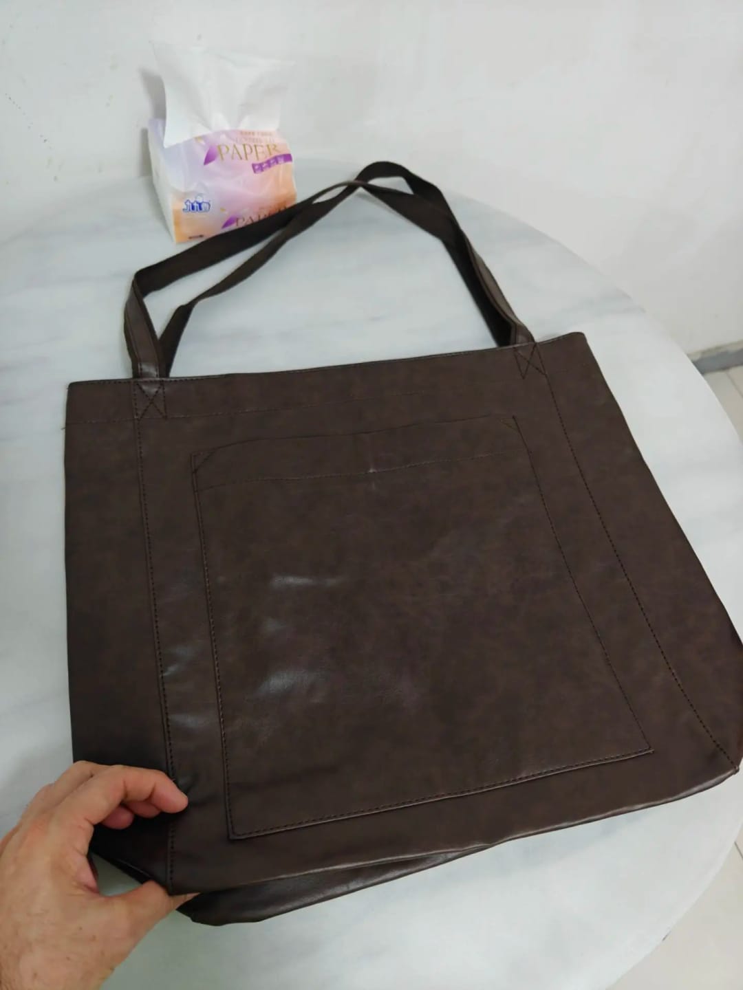 Customer photo review of Women's Faux Leather Handbag