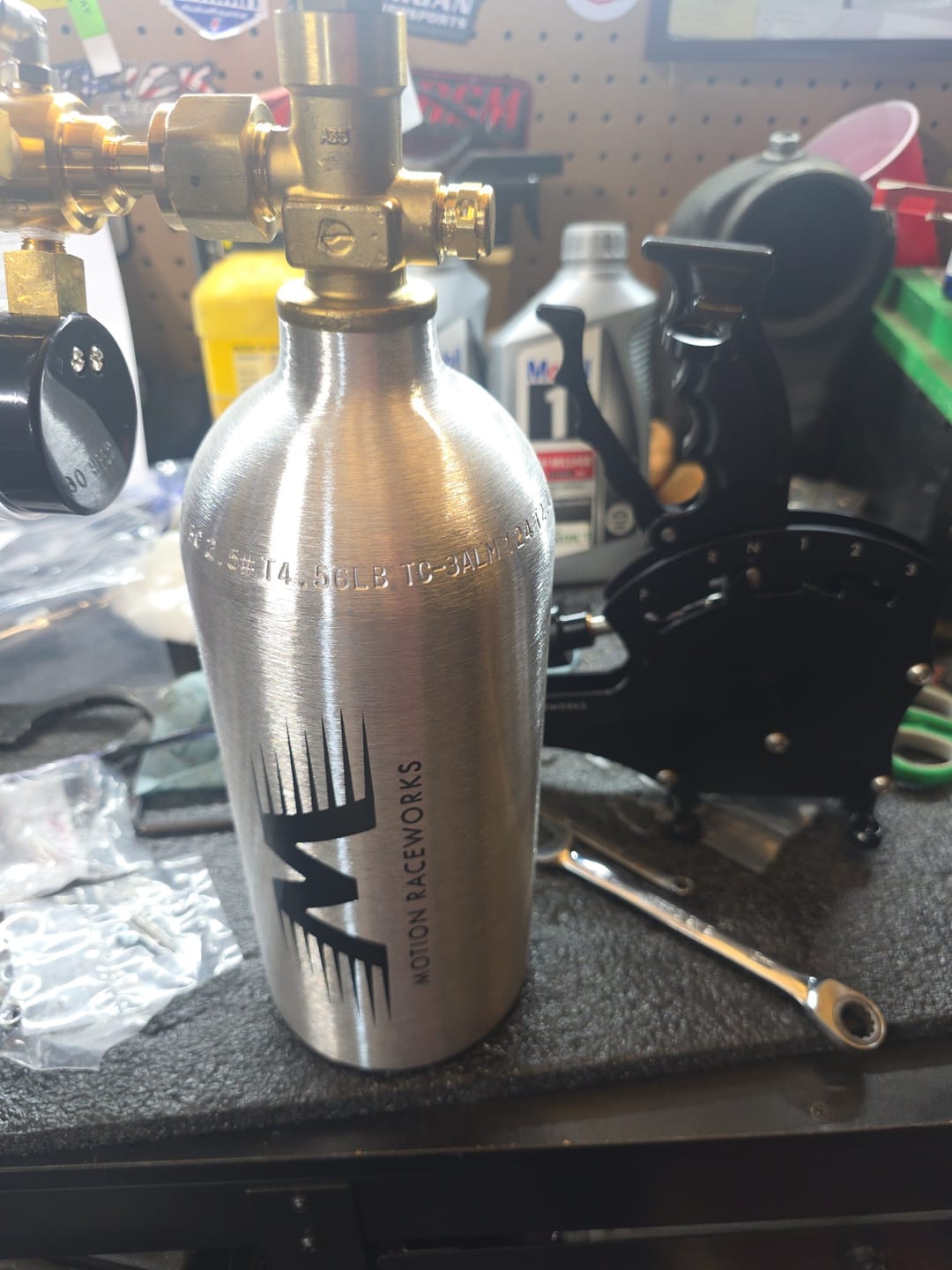 Customer photo review of Operator Button Billet Grip Insert Set Black 16-144-04 (Button Not Included)