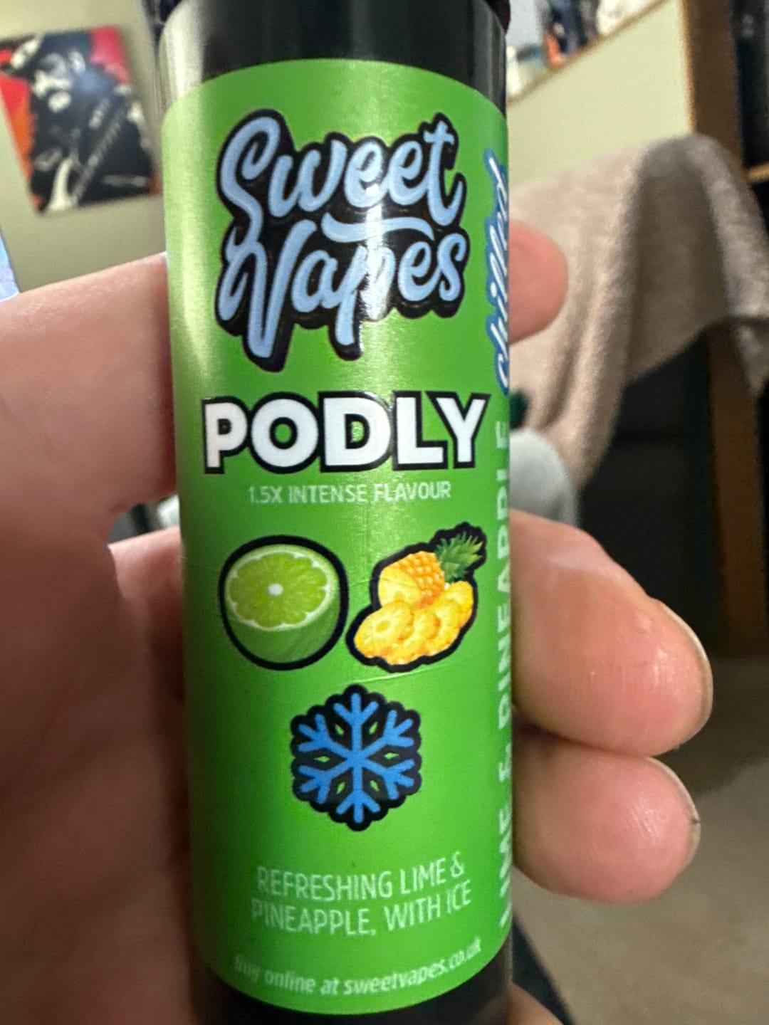 Customer photo review of PODLY Lime & Pineapple Chilled - 50ml Long Fill