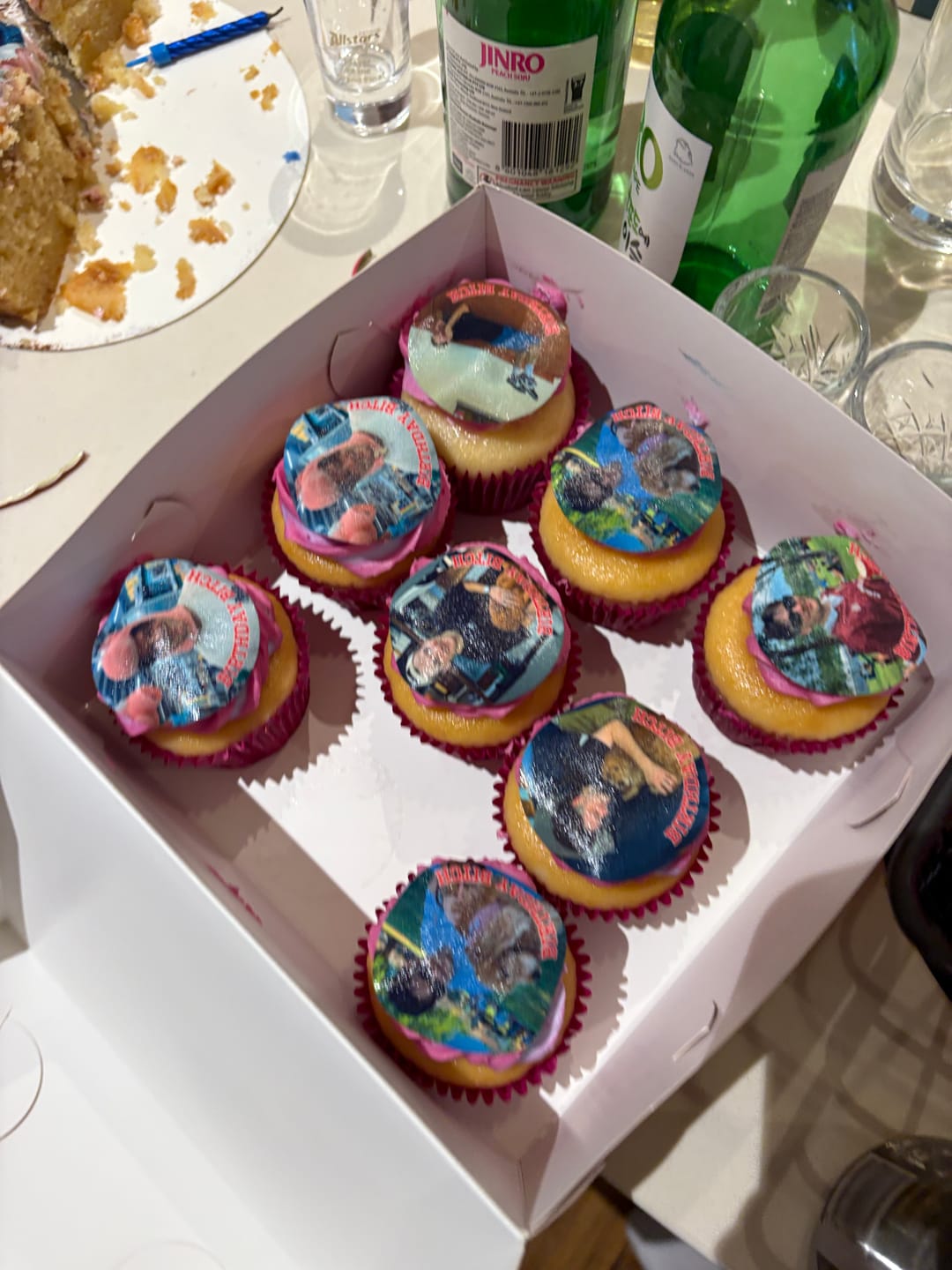 Customer photo review of 15 x 5 cm Pre-cut Standard Cupcake Custom Edible Icing Images