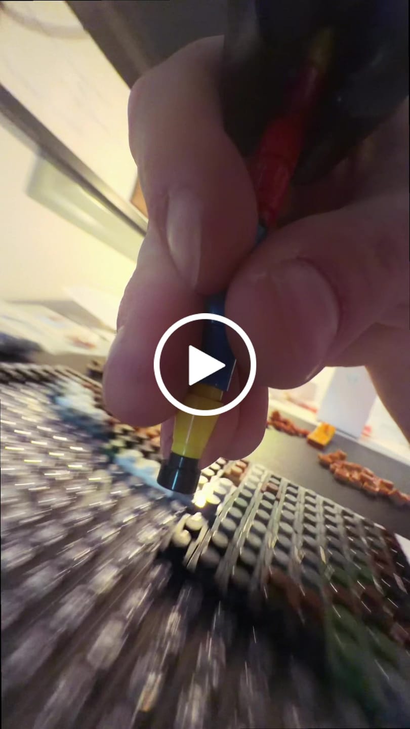 Customer video review of Custom Design Brick Mosaic - 3x3 baseplates