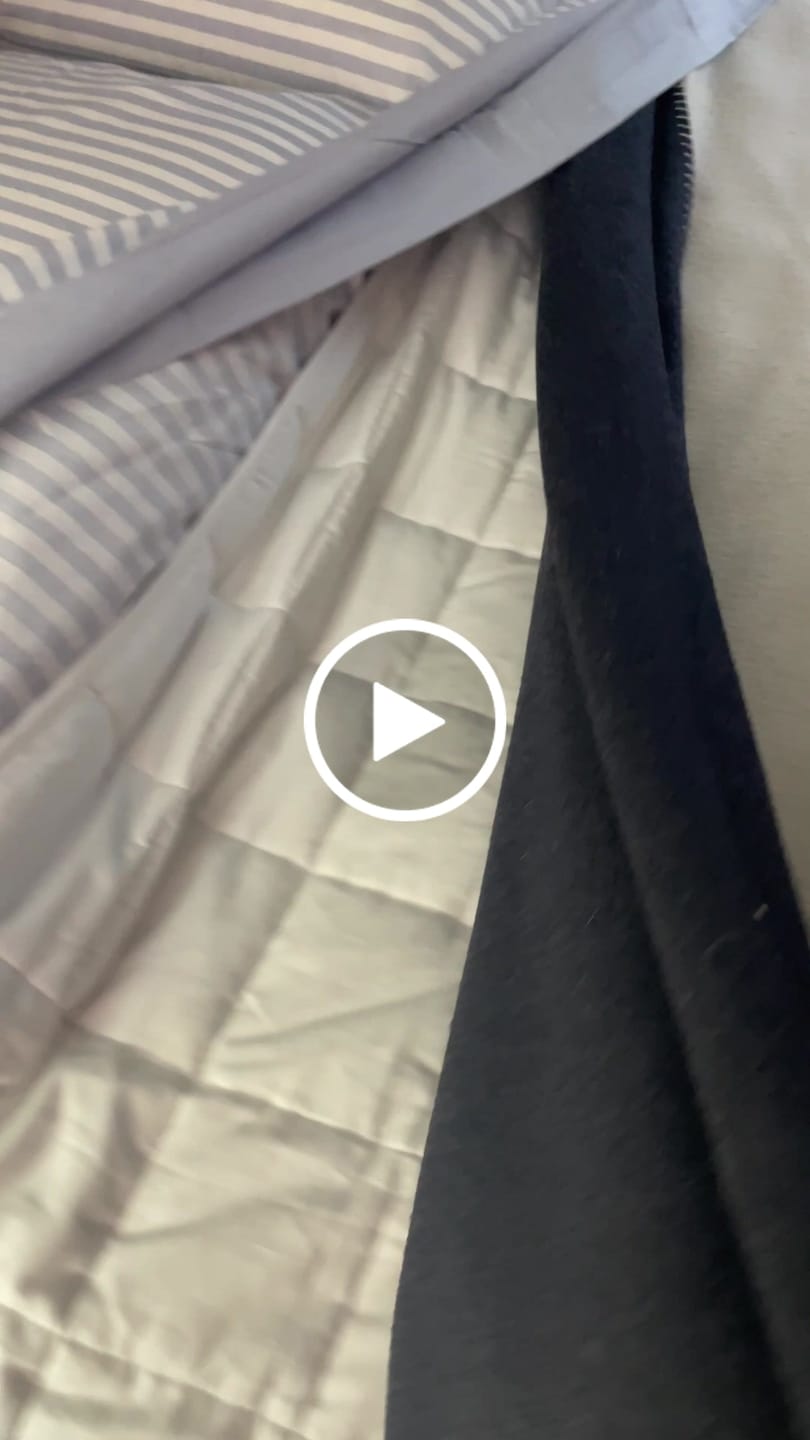 Customer video review of Manta Pesada (PersonalPlus) - 100 noches de prueba / Algodón 100% natural