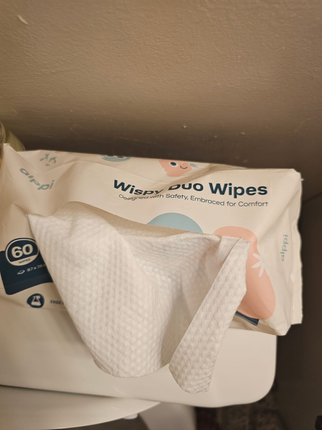 Customer photo review of Wispy Duo Wipes Sample (Dry)