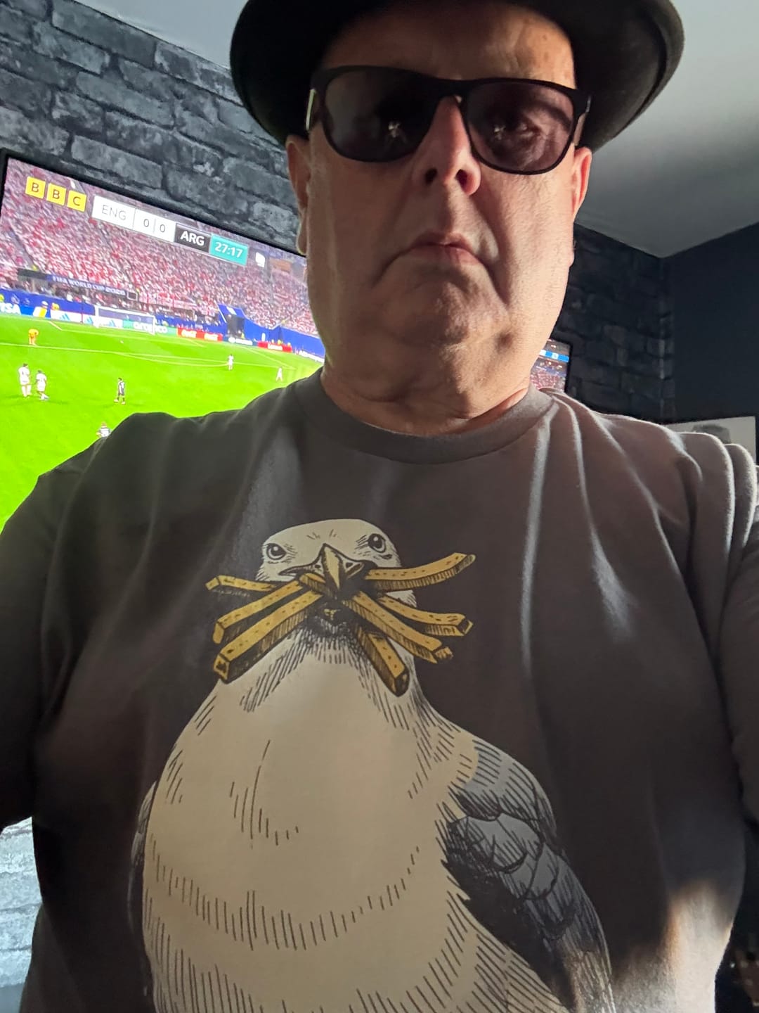Customer photo review of Seagull With Chips  T Shirt