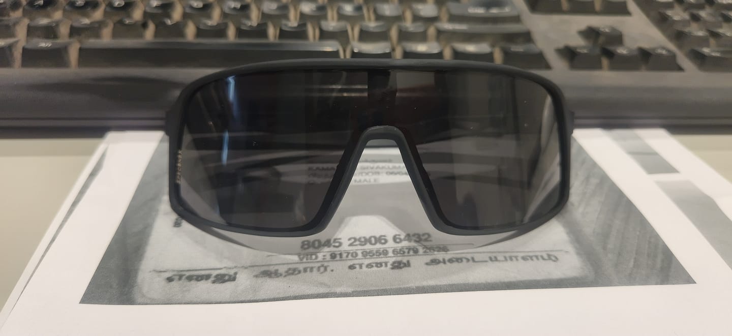 Customer photo review of Specsnex x Universe | Large Unilens Sunglasses | Full Black Rubber Coated TR90 Frame | 100% UV Protection