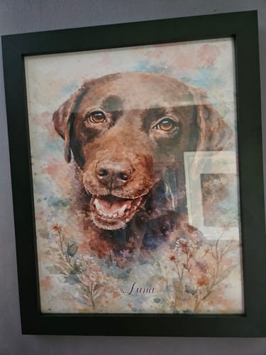 Customer photo review of Watercolour -  Personalised Poster
