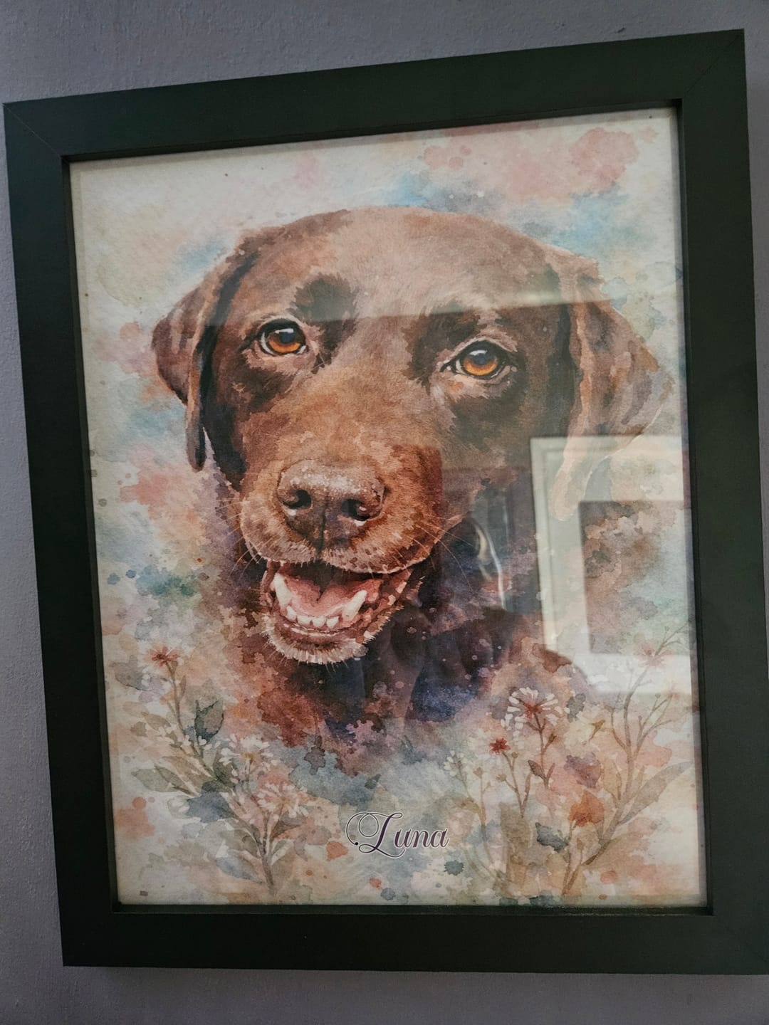 Customer photo review of Watercolour -  Personalised Poster
