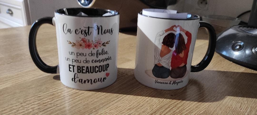 Customer photo review of Mug Personnalisé - Meilleures Amies