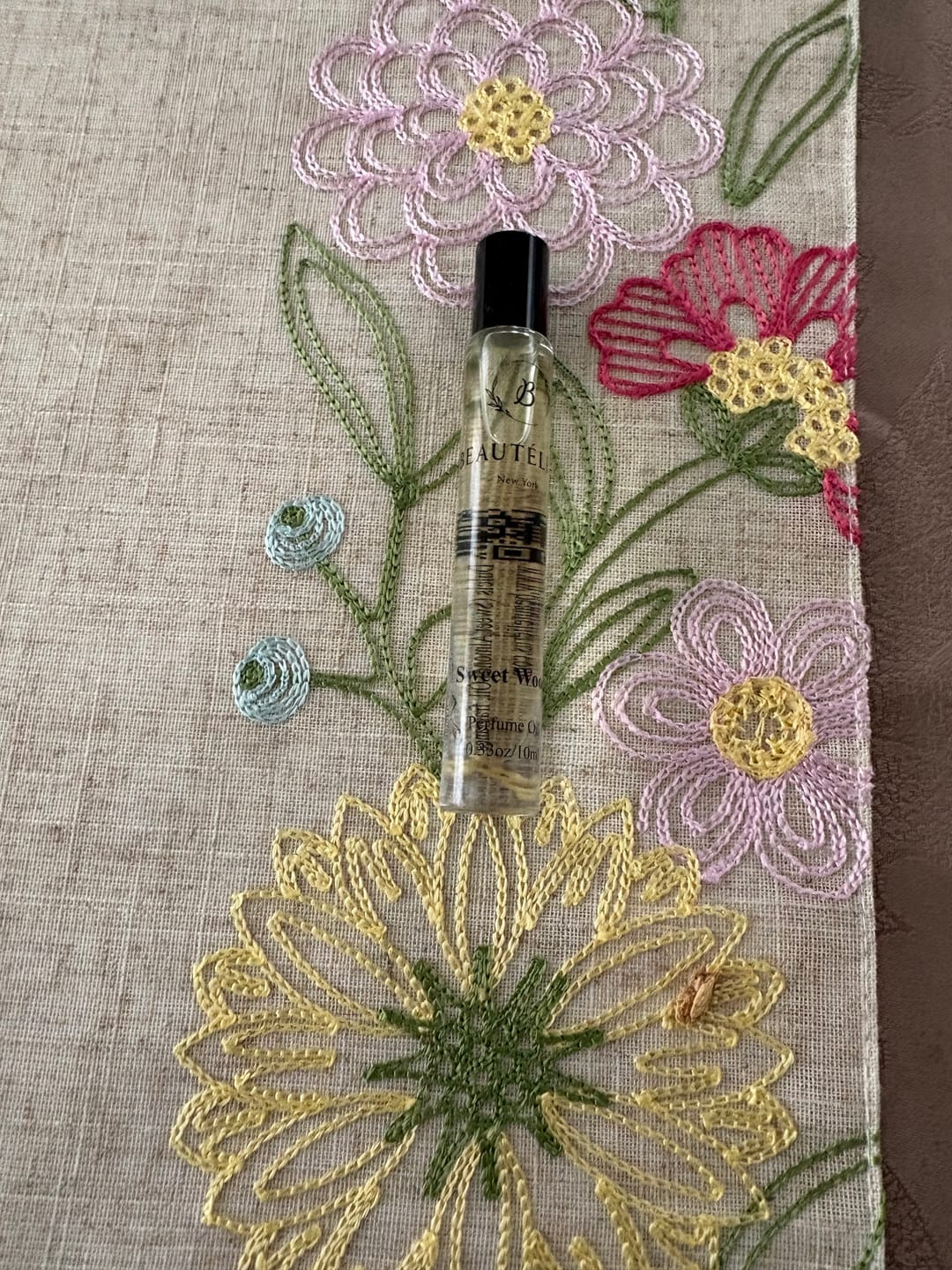 Customer photo review of Sweet Wood Perfume Oil