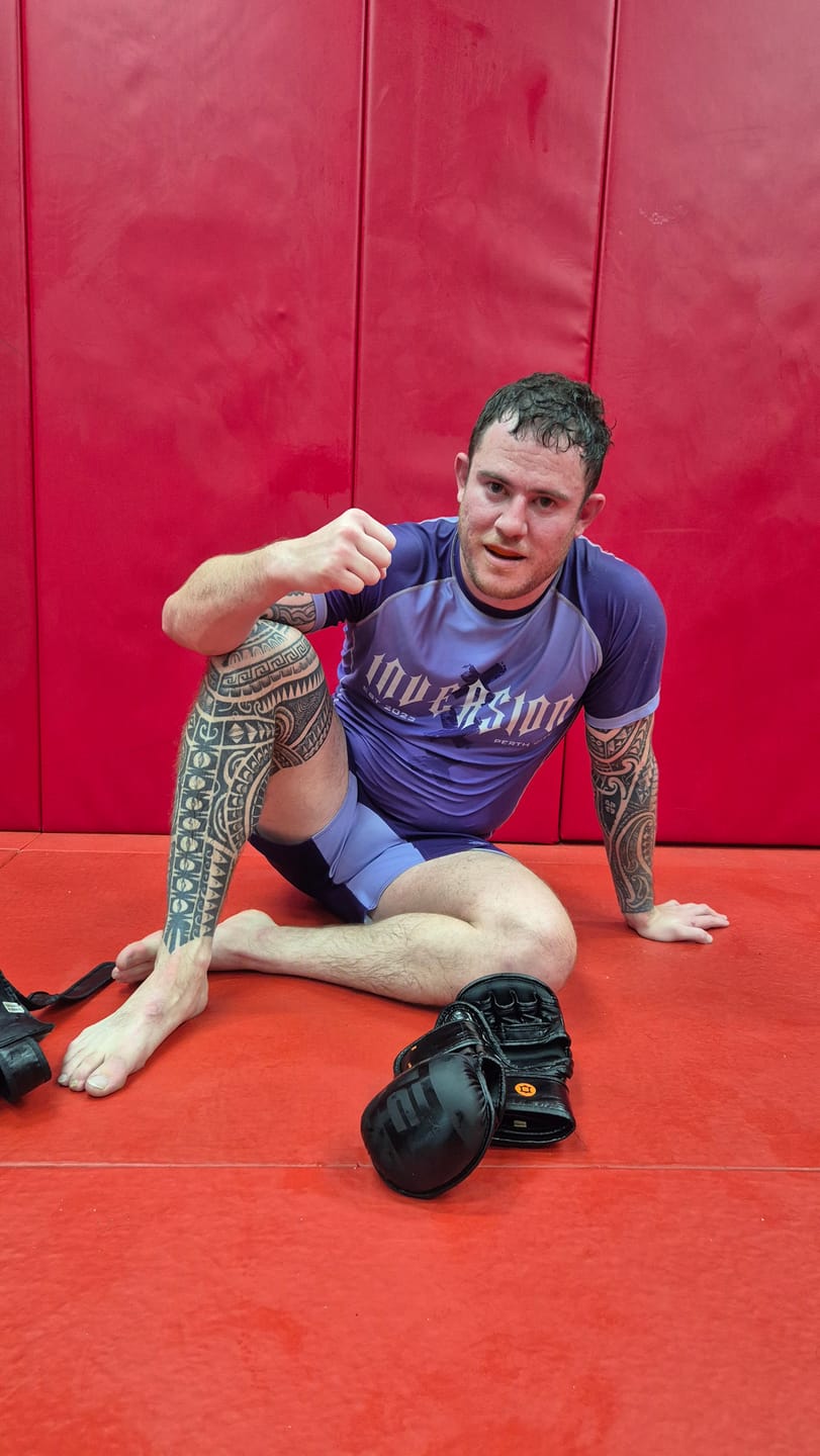 Customer photo review of Purple Belt Rash Guard (Ranked)