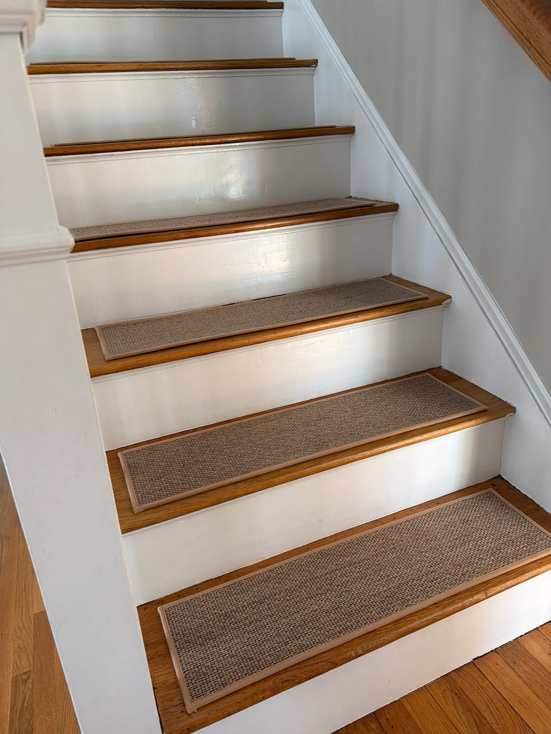 Customer photo review of Woven Non-Slip Stair Treads - Beige