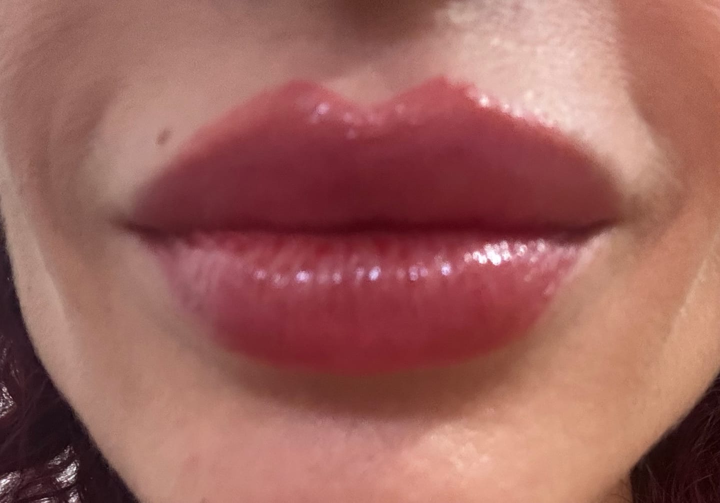Customer photo review of Отлепящ се тинт TATTOO BERRISOM MY LIP TINT