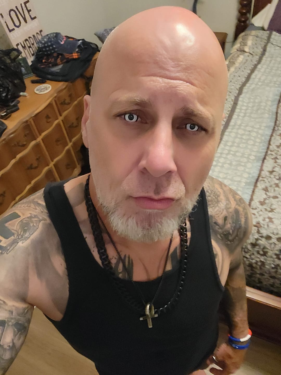 Customer photo review of Halloween Cosplay White Manson Prescription Colored Contact Lenses