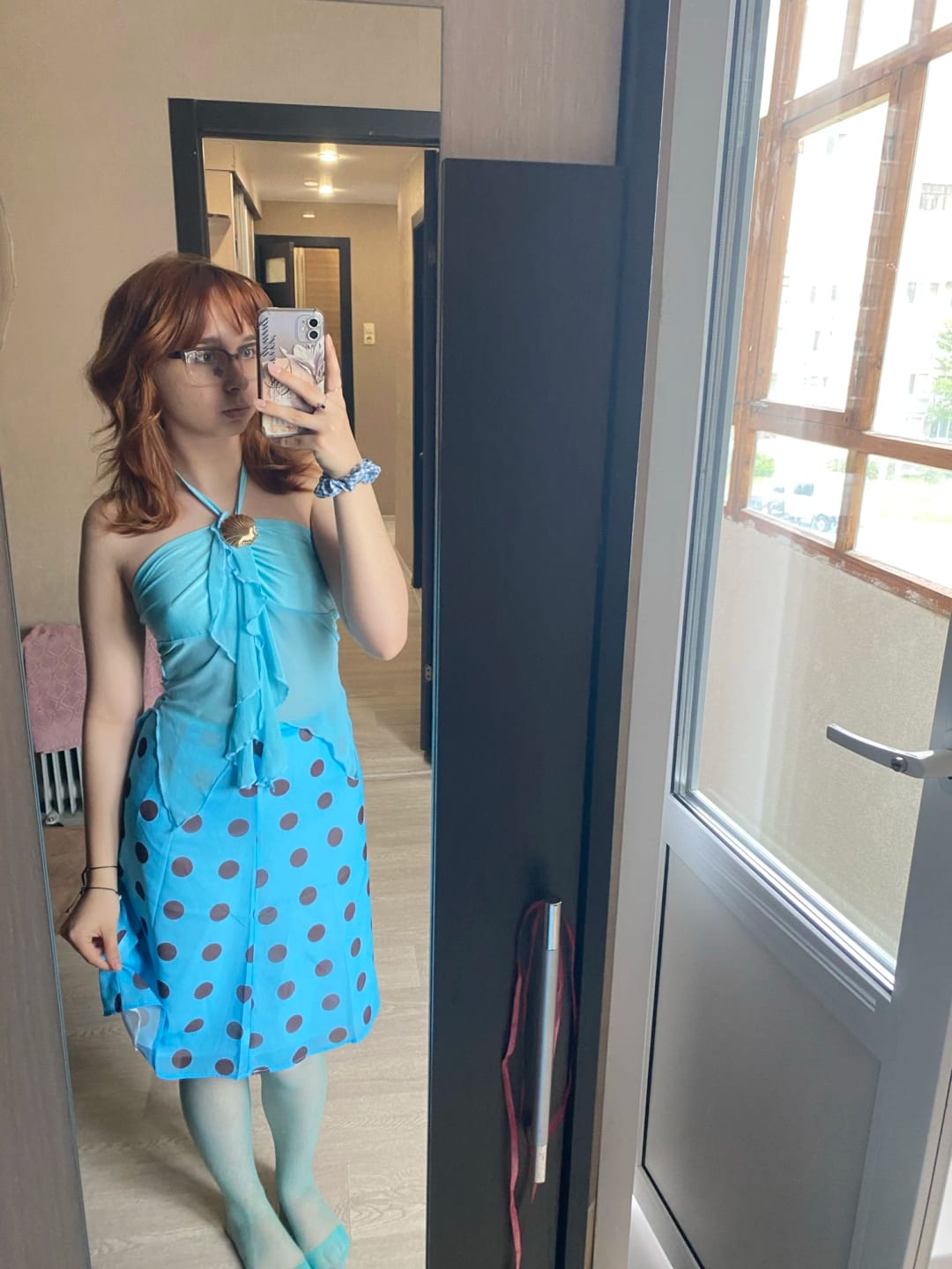 Customer photo review of Sienna Polka Dot Midi Skirt