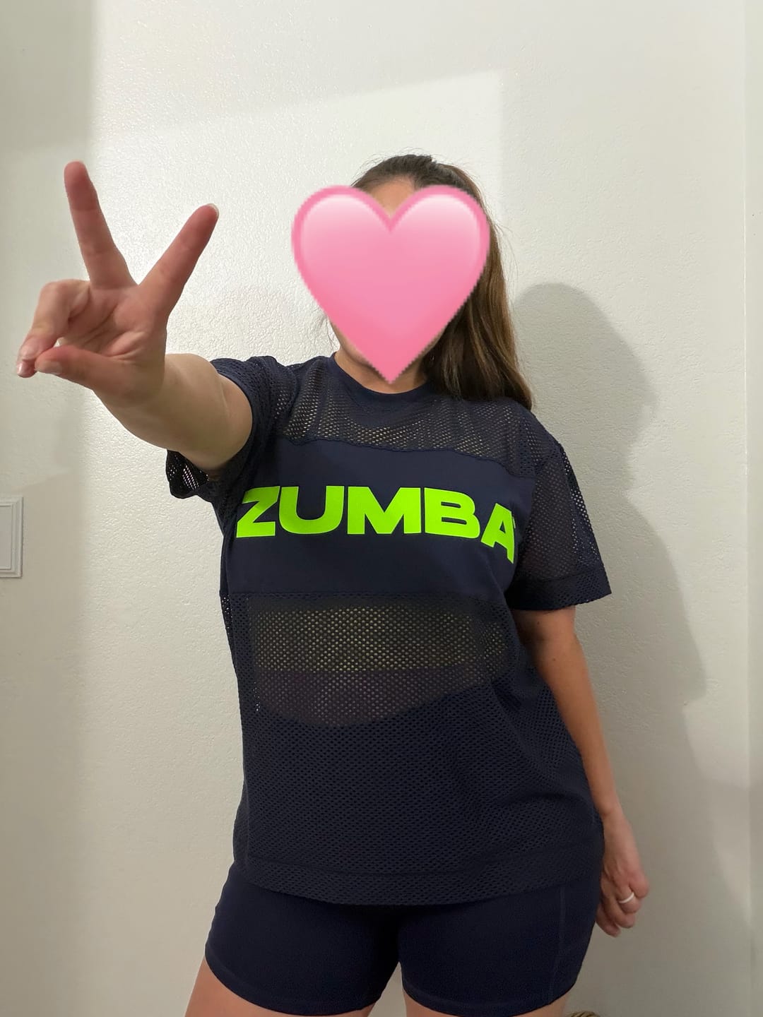 Customer photo review of Jean Jamz Boxy Mesh Top