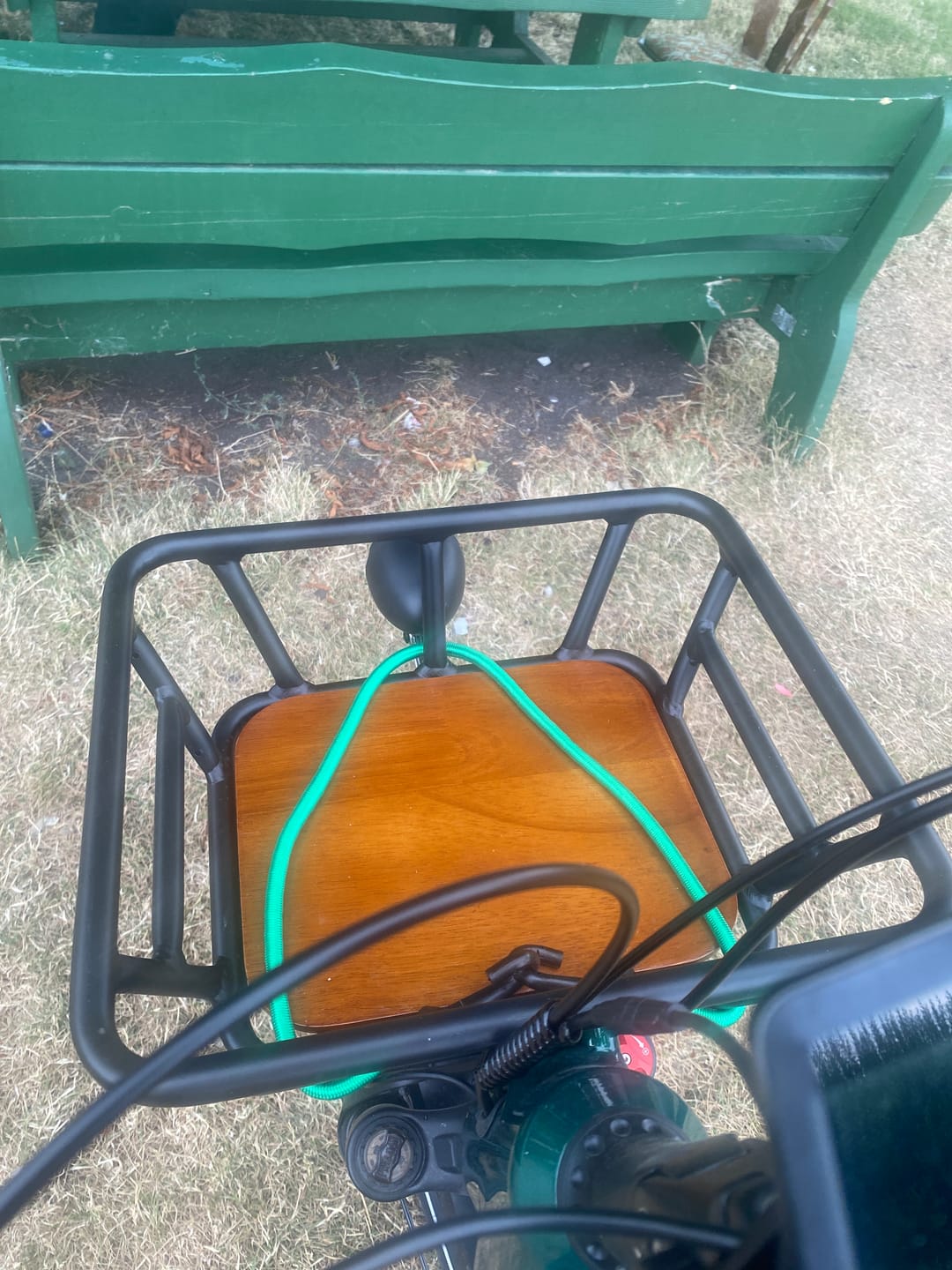 Customer photo review of Front Bike Basket | 20kg Capacity