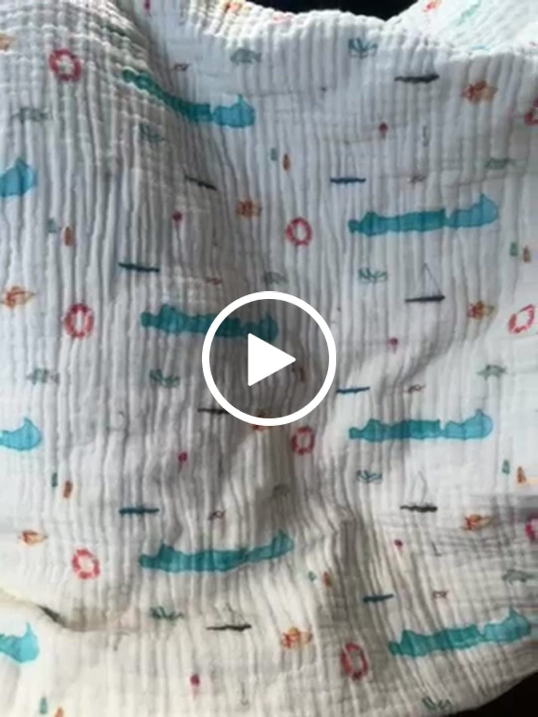 Customer video review of Őszi kollekció - Egyrétegű muszlin takaró előrendelés